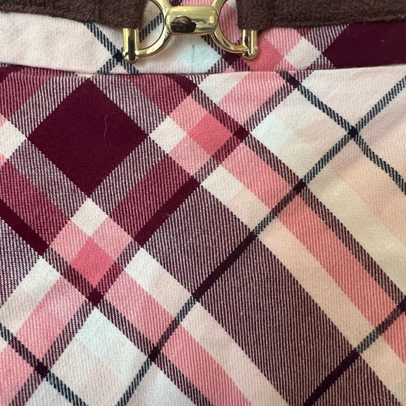 Janie and Jack Pink Plaid Pleated Skater Kilt Equestrian Detail Skirt NWT 10 - Picture 2 of 10